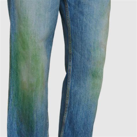 gucci jeans grass stains|Gucci Is Selling Distressed Jeans With Grass Stains on Them for 5.